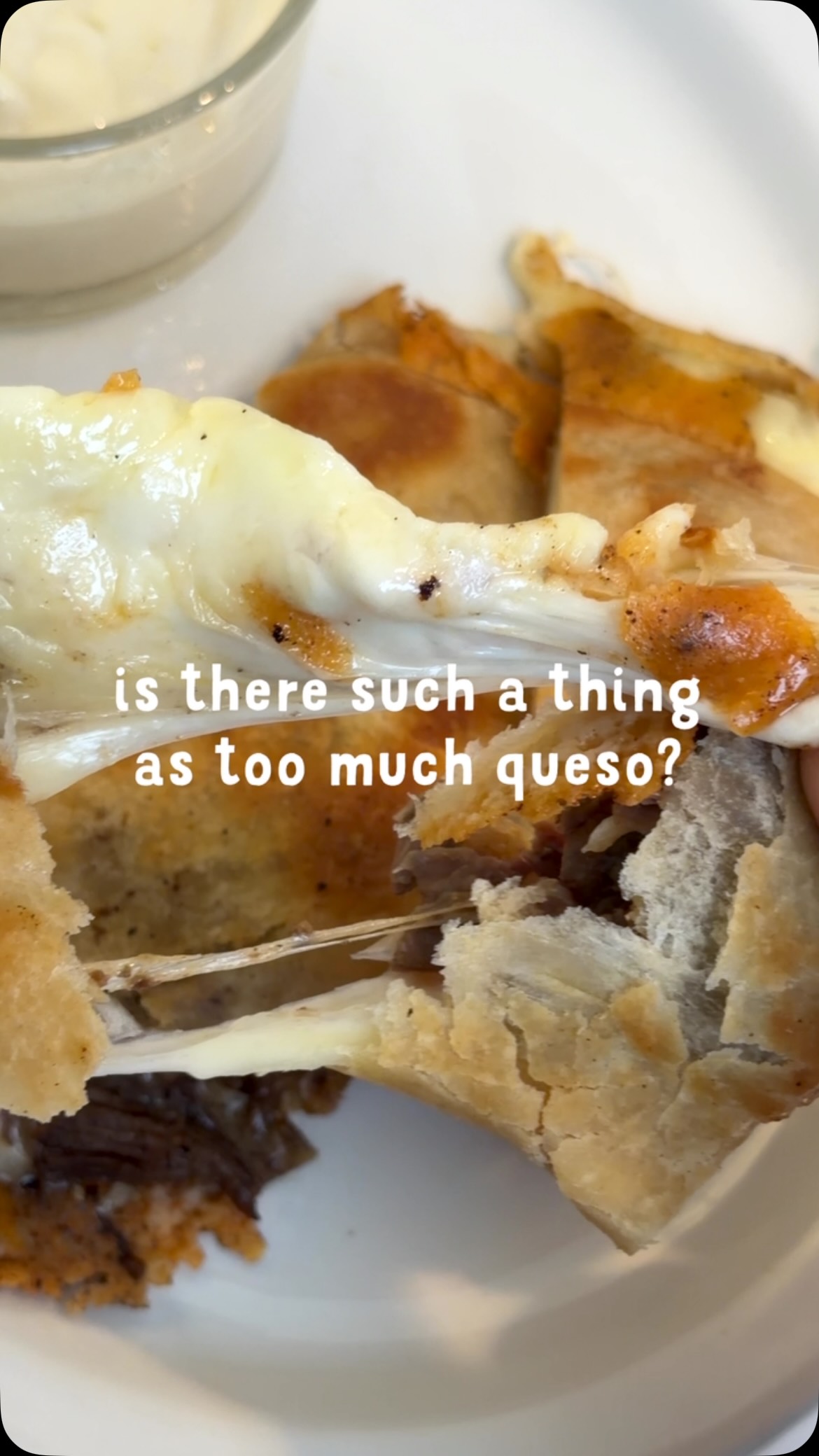 Too much queso” isn’t in our vocabulary

#lamexicana #queso